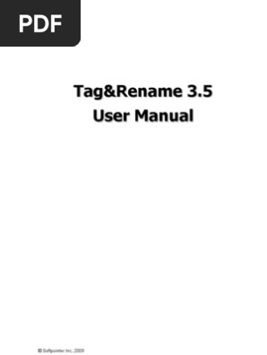 Tag & Rename Manual