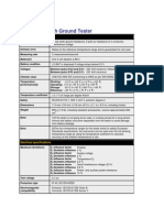 Fluke 1621 Earth Ground Tester: General Specifications