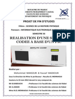 Projet de Fin D'Etude Projet de Fin D'Etudes S