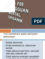 F00 - F09 Gangguan Mental Organik - 141210