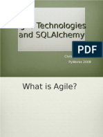 Agile Technologies and Sqlalchemy