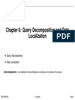 Chapter 6: Query Decomposition and Data Localization