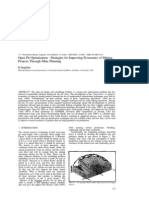 Open Pit Optimization - Strategic for Improving Economics of Mining Projects Though Mine Planning