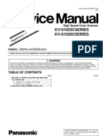 PananSonic Kv-s1025c Series - Kv-s1020c Series Scaner Service Manual