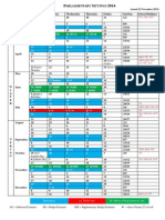 2014 Parliamentary Sittings