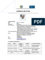 Curriculum Vitae: I. Personal Data