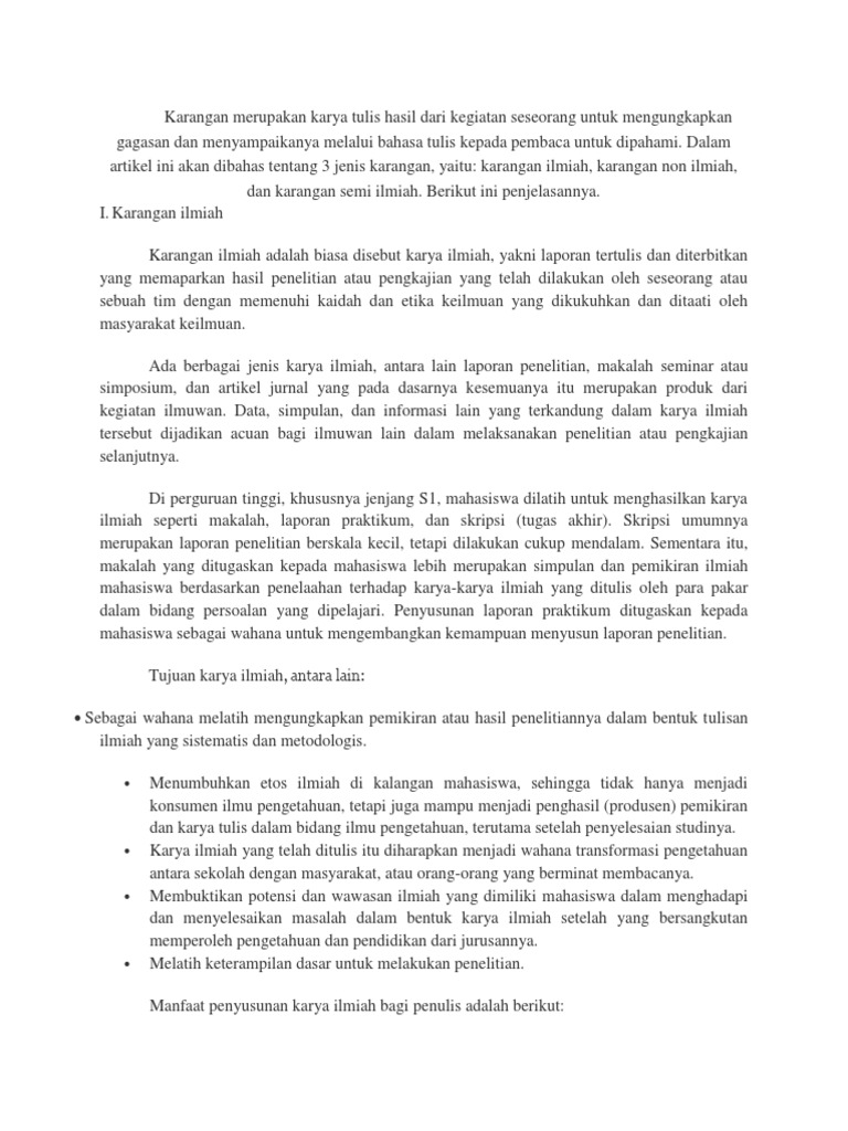 Contoh Essay Karya Tulis Ilmiah - Simak Gambar Berikut