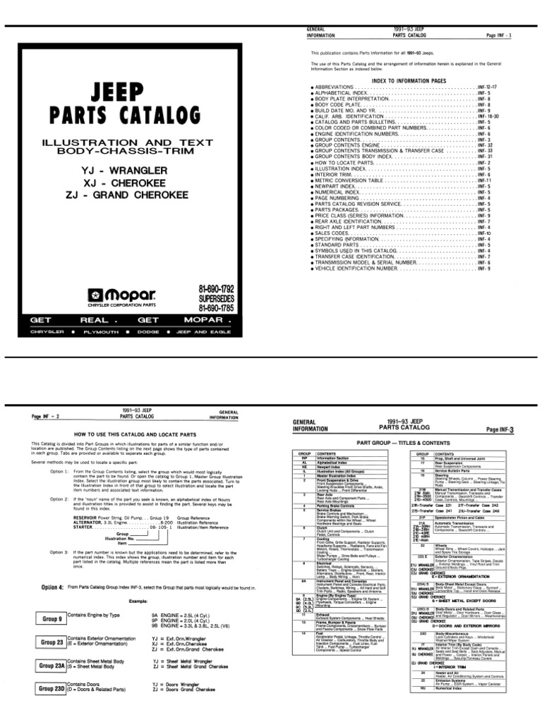 Jeep Parts Catalog: Front Suspension | PDF | Axle | Vehicle Industry