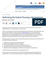 Rethinking the Federal Housing Administration