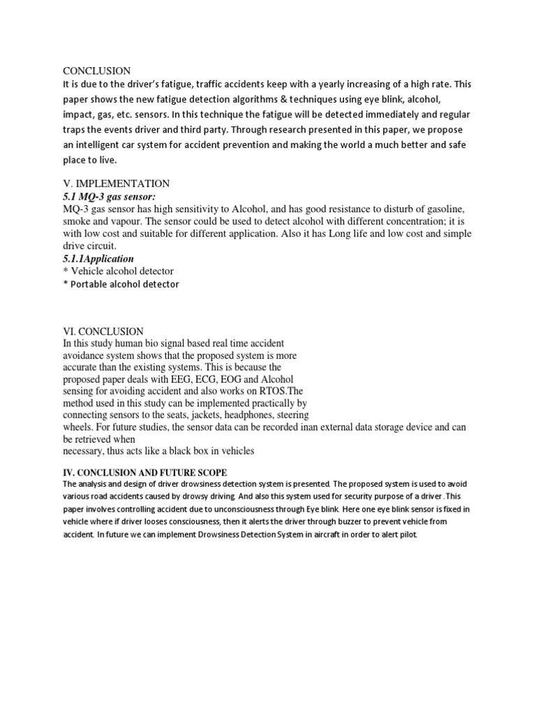 Driver Fatigue Detection System | PDF