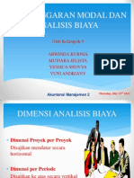 Penganggaran Modal Dan Analisis Biaya