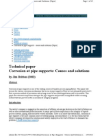 Corrosion at Pipe Support