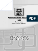 Declaracion de Principios Del PRD