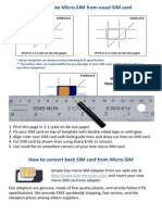 How To Make Micro-SIM From Usual SIM Card