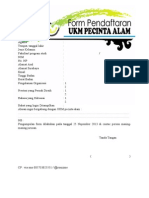 Form Pendaftaran Ukm Pecinta Alam