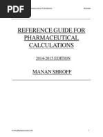 PEBC PHARMACY CALCULATIONS