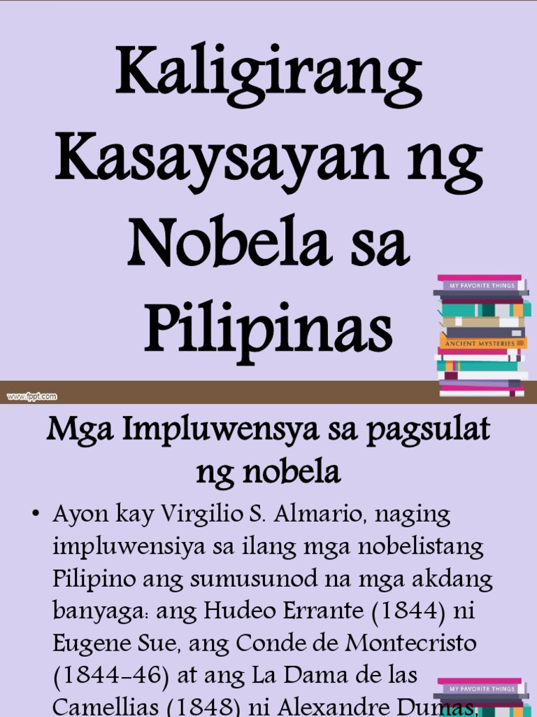 Kaligirang Kasaysayan Ng Nobela Sa Asya At Pilipinas