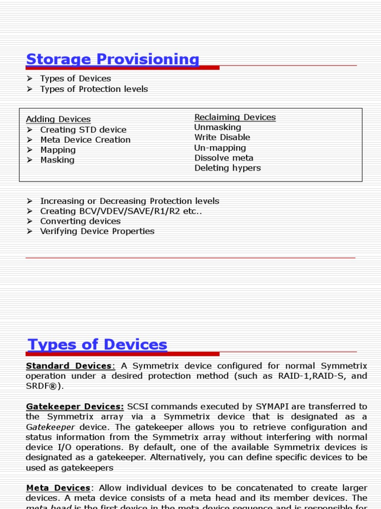 DMX Storage Provisioning PDF Computer Data Storage Data