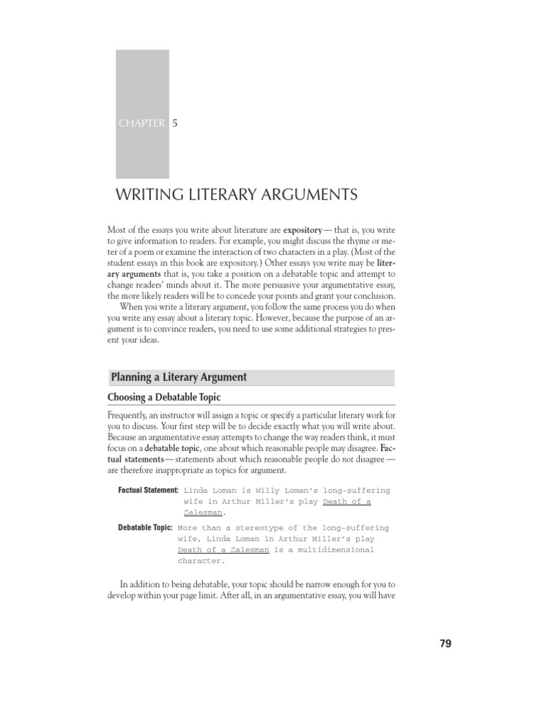 read the essay what arguments does the writer