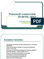 Tranzactii Comerciale An 3 ECTS