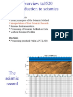 Interpretation of Raw Seismic Records