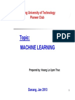 Topic: Machine Learning