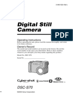 Digital Still Camera: DSC-S70