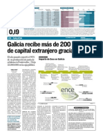 La Actividad de Ence en Galicia Atrae Del Extranjero 200 Millones de Euros Cada Año para La Comunidad Autónoma