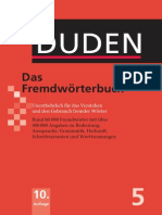 DUDEN Das Fremdwörterbuch