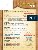 Programação Teatro Cariunas