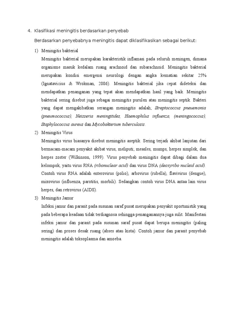 4 Klasifikasi Meningitis 4 Klasifikasi Meningitis