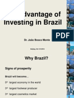 The Advantage of Investing in Brazil by Joao Bosco Monte