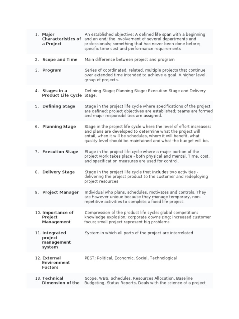 Project Management - Midterm Review Mgt4460 | PDF | Strategic ...