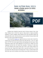 Kebakaran Hutan Riau 2013