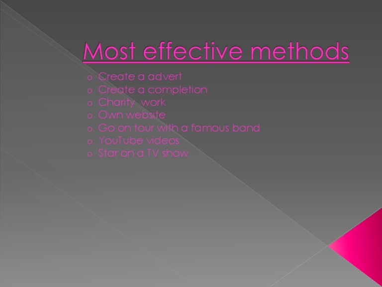Most Effective Methods | PDF | Social Science | Art