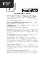 Generator Rental Agreement | PDF | Lease | Bankruptcy