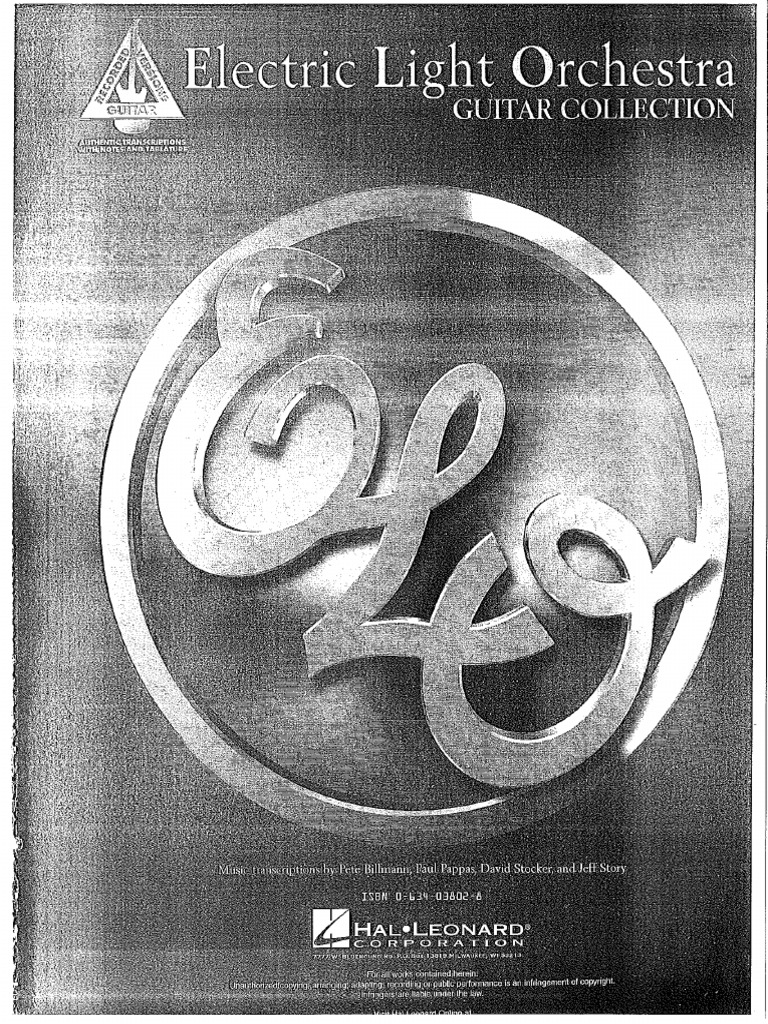 Electric Light Orchestra Guitar Collection PDF