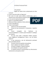 Questões de Direito Processual Penal