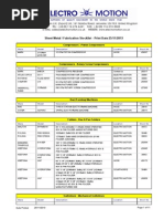 Electro Motion Sheet Metal Fabrication Stock List4