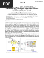 Convergence of 32QAM-OfDM ROF