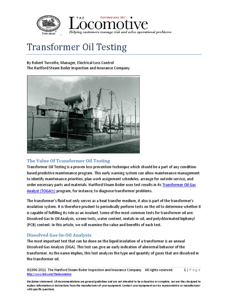 Transformer Oil Testing | PDF | Electrical Breakdown | Transformer