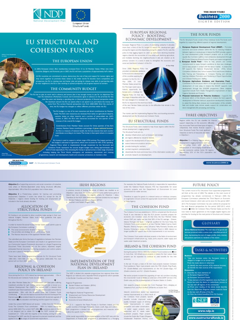 EU Structural and Cohesion Funds | PDF