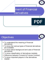 Management of Financial Derivatives
