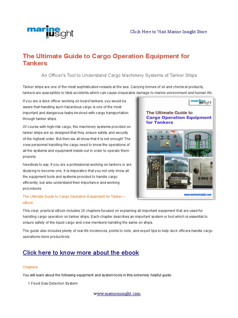 136950789 the Ultimate Guide to Cargo Operation Equipment for Tankers