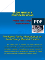 Saúde Mental e Psicopatologias no Trabalho