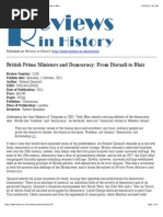 British Prime Ministers and Democracy