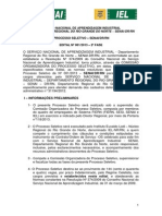 Processo Seletivo SENAI RN 2014