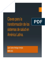Claves para La Transformación de Los Sistemas de Salud en América Latina