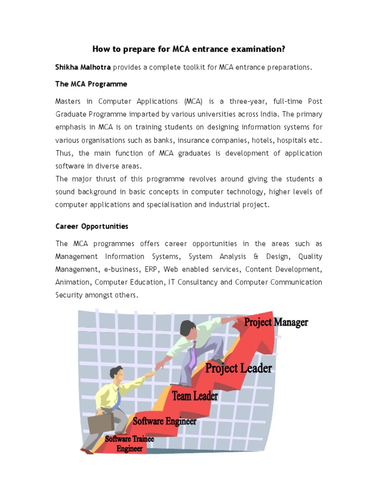 MCA Entrance Exam Preparation Guide | PDF | Test (Assessment ...