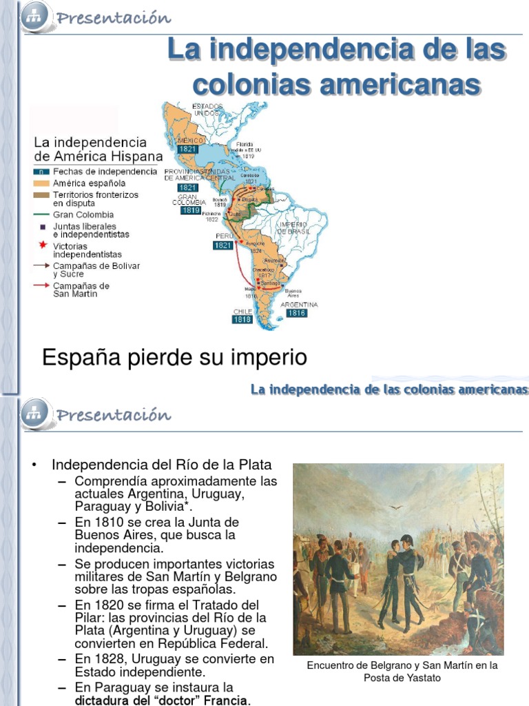 La Independencia de Las Colonias Americanas  Colonización 